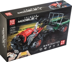 Конструктор MOULD KING 17005 Трактор с ДУ, 14+, 1 312 дет.