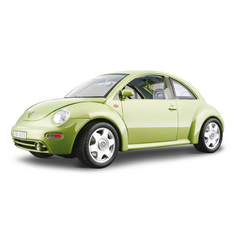 Сборная металлическая машинка BBURAGO Volkswagen New Beetle, масштаб 1/18, 18-15016