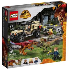 Конструктор LEGO Jurassic World Перевозка пирораптора и дилофозавра 76951, 254 детали