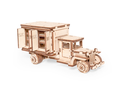Конструктор 3D деревянный Леммо тойс Грузовик ЛТ Фургон 0086 62 дет.