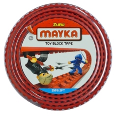 Гибкая лента-скотч для кубиков Zuru "Mayka" 2м/3см, красная