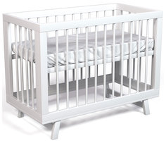 Кроватка для новорожденного Lilla Aria белая 469938