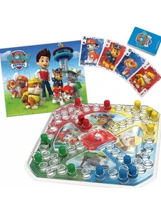 Набор 3-в-1 PAW Patrol 6033299 игра с кубиком и фишками, пазл, игровые карты