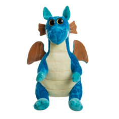 Мягкая игрушка Дракон 25 см синий 04301DB No Brand