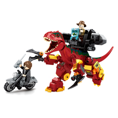 Конструктор Sembo Block Dinosaur World: Механический Аллозавр, 205043, 255 деталей