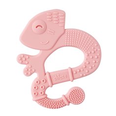 Игрушка с зубным кольцом Chicco Хамелеон, розовый, 2мес+