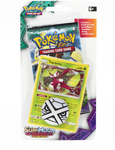 Дополнение Nintendo для игры Pokemon Sun & Moon, 3 бустера, карта Tsareena, монетка