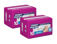 Пеленки для детей Helen Harper впитывающие 60 х 60 см, 10 шт., 2 упаковки