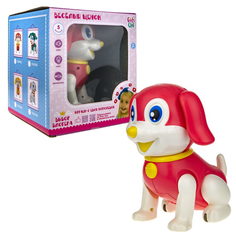 Интерактивная игрушка Игротрейд Веселый щенок, розовый, 200975973