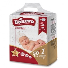Подгузники детские Bonero New Born №1 (от 2 до 5 кг) 50 шт.