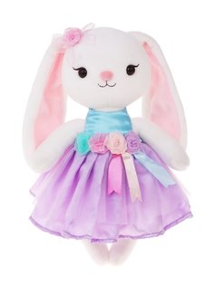 Мягкая игрушка Angel Collection Зайка Мишель в платье с цветами, 681843