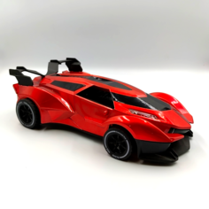Игрушечная спортивная машинка на пульте управления, 6+, красный 1330000006 No Brand