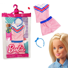 Одежда и аксессуары для куклы Barbie Барби Розовый костюм HBV34