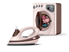 Детская бытовая техника MSN Toys стиральная машинка, утюг, на батарейках, с водой, 6752A