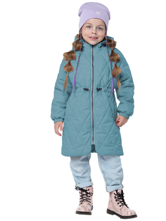 Пальто детское NIKASTYLE 6м4223, зеленый, 98