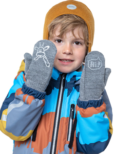 Варежки детские NIKASTYLE 14м8323, серый, 14
