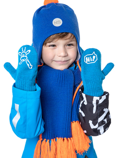 Варежки детские NIKASTYLE 14м8323, голубой, 12