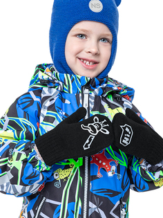 Варежки детские NIKASTYLE 14м8323, черный, 14