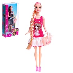 Кукла-модель шарнирная Алла в платье, с аксессуарами, МИКС, 6970447W No Brand