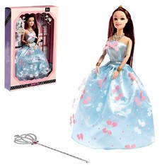 Кукла-модель шарнирная Анна в пышном платье, с длинными волосами и аксессуарами, 7024172W No Brand