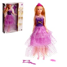 Кукла-модель Елена шарнирная, в пышном платье, с аксессуарами, МИКС, 6888959W No Brand