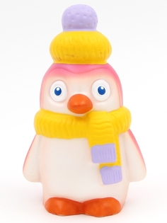 Игрушка для купания Кудесники СИ-127-04 разноцветный Фигурка-игрушка "Пингвин в шапке"