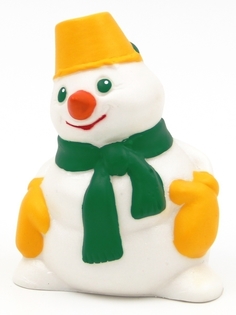 Игрушка для купания Кудесники СИ-377-02 разноцветный Новогодняя игрушка Снеговик