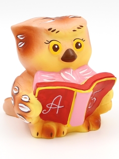 Игрушка для купания Кудесники СИ-456-02 разноцветный Фигурка-игрушка Сова-учитель
