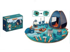 Детский игровой набор туриста походный. Подарочный набор игрушек Кемпинг - 29 предмет JIN DAN