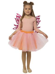 Карнавальный костюм детский Вестифика Вечеринка Винкс, розовый,ораньжевый, 104