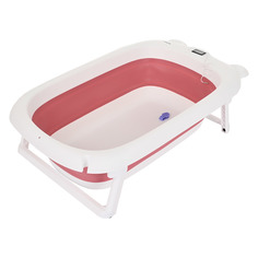 Детская ванна Pituso складная 81,5 см встроенный термометр Pink/Темно-розовый