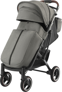 Коляска Yoya Dearest 818 Plus Black Super Wheels 2023 Premium Set Grey с сумкой для мамы