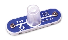 Патрон с впаянной лампой Знаток 2,5 V/ 0,3A №18