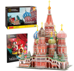 3D пазл CubicFun 3D пазл National Geographic Москва, 224 детали No Brand