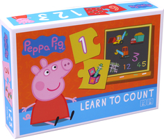Настольная игра Peppa Pig learn to count Учим Цифры No Brand