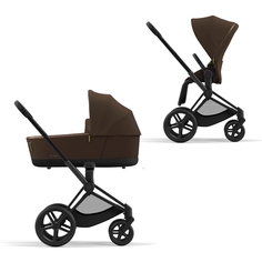 Cybex Priam IV Коляска 2 в 1, шасси IV Matt Black ручка Black/текстиль Khaki Green