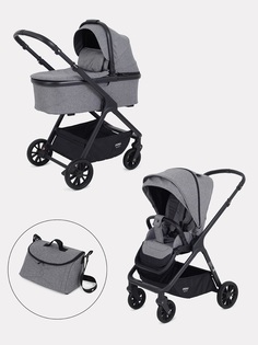 Коляска детская 2 в 1 MOWBaby "MOVE" MB402 2в1 Grey (2023)