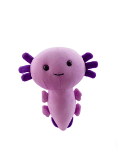 Мягкая игрушка Plush Story Пиксельный Аксолотль Axolotl фиолетовый 20 см фиолетовый