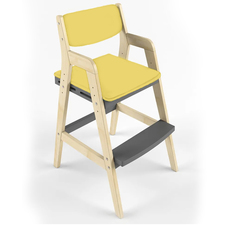 Детский растущий стул Вуди Комбо-Серый с чехлом Сан-Леон Робин Wood