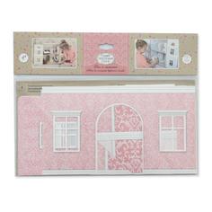 Набор для интерьера кукольного домика ЯиГрушка Обои и ламинат, розовые, НТ-ЯГ59505-1