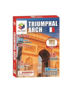 Пазл 3D, Триумфальная Арка в Париже, 18 деталей B668-13 Magic Puzzle