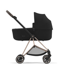 Коляска 2 в 1 Cybex Mios III новое поколение, рама Rosgold/текстиль Deep Black (2023)