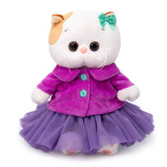 Мягкая игрушка BUDI BASA Кошечка Ли-Ли BABY в пурпурной курточке и юбочке, 20 см