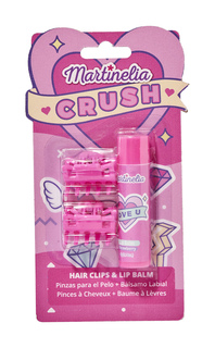Набор детской косметики Martinelia Crush Hair Clips & Lip Balm Strawberry 3 предмета 11101