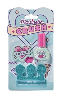 Набор детской косметики для ногтей Martinelia Crush Nail Set Blue 2 предмета 11103bl