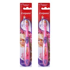 Комплект Colgate зубная щетка Barbie для детей старше 5 лет супермягкая х 2 шт.