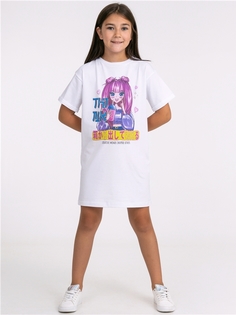 Платье детское Апрель 1ДПК4155804, белый Аниме, 122