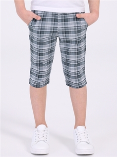 Бриджи детские Апрель 1ПБР3221006н, клетка крупная серый, 92