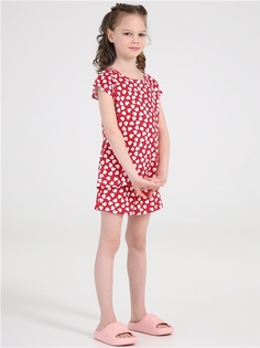 Пижама детская Апрель 2ДЖФШ5637001н, белые сердечки на красном, 98