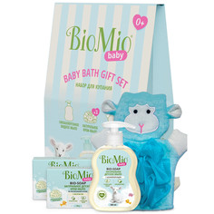 Мыло BioMio Baby Splat детский набор для купания с мочалкой с натуральным мылом, 2*90гр,